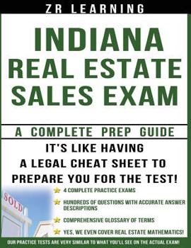 Paperback Indiana Real Estate Sales Exam Questions Book