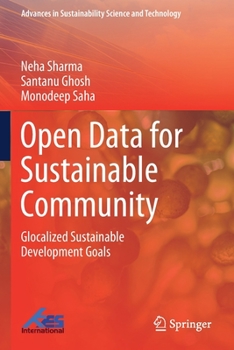 Paperback Open Data for Sustainable Community: Glocalized Sustainable Development Goals Book