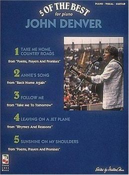 Paperback 5 of the Best of John Denver P/V/G Book