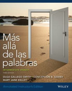 Paperback Annotated Instructor's Edition of Mas Alla de Las Palabras: Intermediate Spanish, Third Edition with Accompanying Audio Registration Card Book