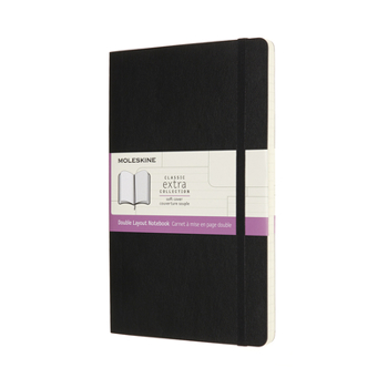 Hardcover Moleskine Notebook, Ruled-Plain Black, Large, Soft Cover (5 X 8.25) Book