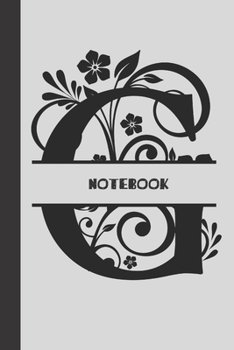 G Notebook letter: small lined initial monogram alphabet letter Notebook / Travel Journal to write in (6'' x 9'') 120 pages
