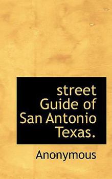 Paperback Street Guide of San Antonio Texas. Book