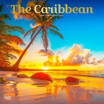 Calendar The Caribbean 2025 12 X 24 Inch Monthly Square Wall Calendar Foil Stamped Cover Plastic-Free Book