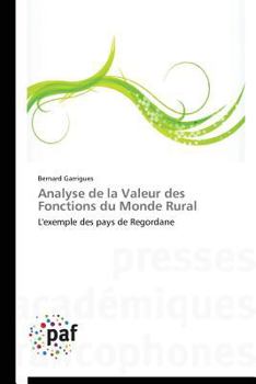 Paperback Analyse de la Valeur Des Fonctions Du Monde Rural [French] Book