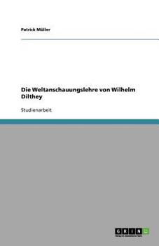 Paperback Die Weltanschauungslehre von Wilhelm Dilthey [German] Book
