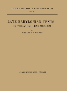 Paperback Late Babylonian Texts in the Ashmolean Museum Book