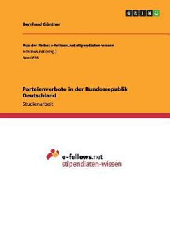 Paperback Parteienverbote in der Bundesrepublik Deutschland [German] Book