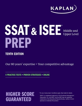 Paperback SSAT & ISEE Middle & Upper Level Prep: 4 Practice Tests + Proven Strategies + Online Book