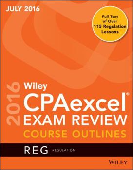 Paperback Wiley CPAexcel Exam Review REG 2016 [Unknown] Book