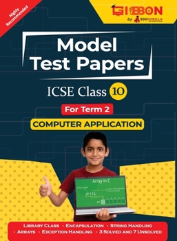 Paperback ICSE Model Test Papers For Class X Computer Applications Prep Up with Gibbon Publishing by EduGorilla Book