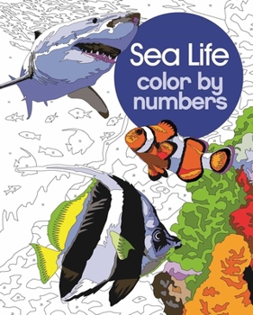 Paperback Sea Life Color by Numbers Book