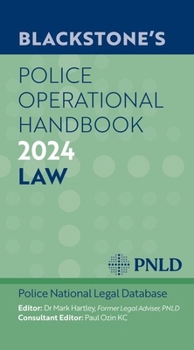 Paperback Blackstone's Police Operational Handbook 2024 Book