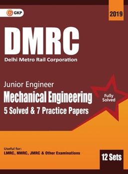 Paperback Dmrc 2019: Junior Engineer Mechanical Engineering Previous Years' Solved Papers (12 Sets) Book