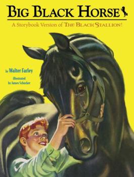 Library Binding Big Black Horse: A Storybook Version of the Black Stallion! Book