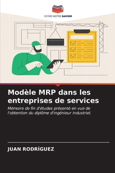 Paperback Modèle MRP dans les entreprises de services [French] Book