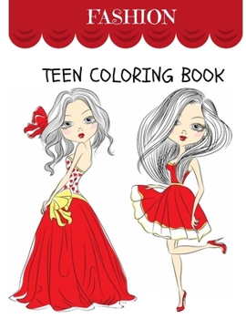 Paperback Teen Coloring Book: Fashion Book