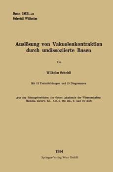 Paperback Auslösung Von Vakuolenkontraktion Durch Undissoziierte Basen [German] Book