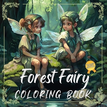 Paperback Forest Fairy Coloring Book [Large Print] Book