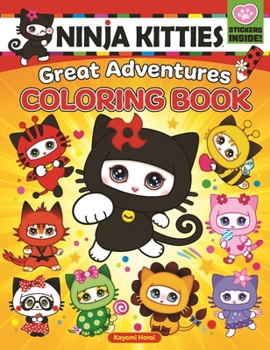 Paperback Ninja Kitties Great Adventures Coloring Book