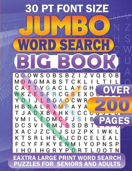 Paperback Jumbo Word Search: Big Book 30 Pt Font Size [Large Print] Book