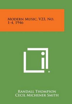Paperback Modern Music, V23, No. 1-4, 1946 Book
