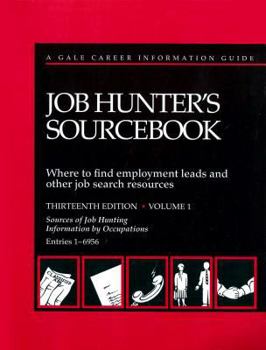 Paperback Job Hunter's Sourcebook: 3 Volume Set (Gale Career Information Guide) Book