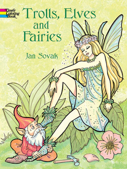 Paperback Trolls, Elves and Fairies Coloring Book