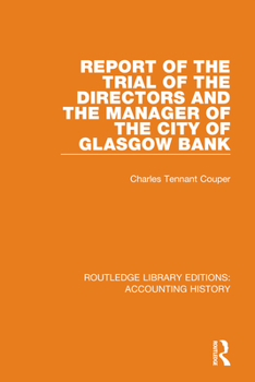 Hardcover Report of the Trial of the Directors and the Manager of the City of Glasgow Bank Book