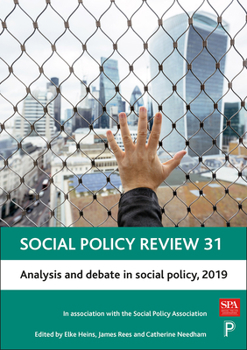 Hardcover Social Policy Review 31: Analysis and Debate in Social Policy, 2019 Book