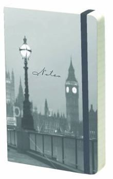 Hardcover London Elastic Notebook: Lined Paper Book