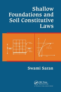 Paperback Shallow Foundations and Soil Constitutive Laws Book