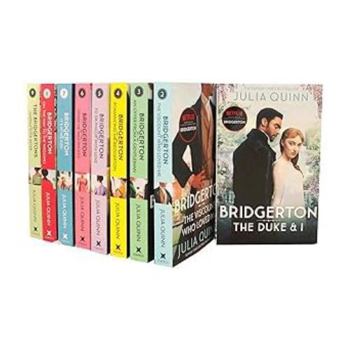 Paperback Bridgerton Family Series Collection: Complete Box Set of Books 1-9 by Julia Quinn – Regency Romance, Historical Fiction, Bestseller Book