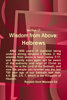Paperback Section 17 Wisdom from Above: Hebrews Book