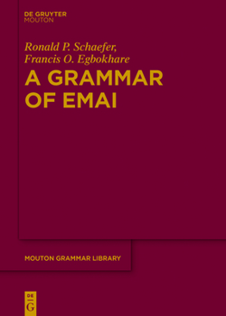 Hardcover A Grammar of Emai Book