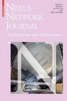 Paperback Nexus Network Journal 12,3: Architecture and Mathematics Book