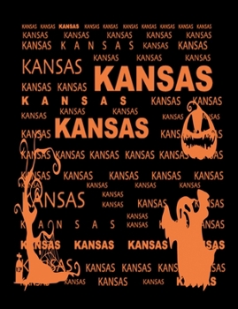 Paperback Kansas: Unruled Blank Sketch Notebook 7.44" x 9.69" 100 pages 50 sheets Book