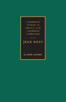 Jean Rhys (Cambridge Studies in African and Caribbean Literature) - Book  of the Cambridge Studies in African and Caribbean Literature