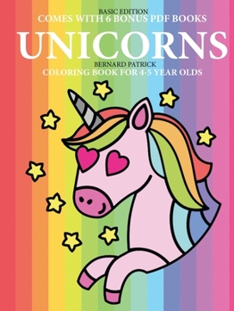 Paperback Coloring Book for 4-5 Year Olds (Unicorns) Book