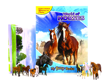 Phidal - World of Horses My Busy Books -10 Figurines and a Playmat - Book  of the My Busy Books