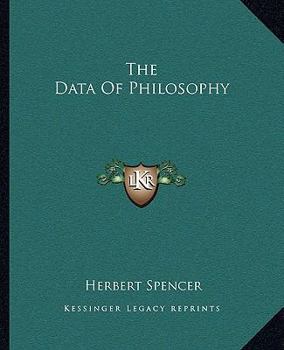 Paperback The Data Of Philosophy Book