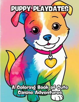 Puppy Playdates: A Coloring Book of Cute Canine Adventures