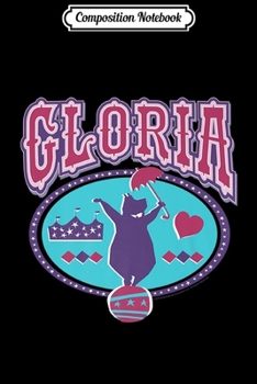 Composition Notebook: Madagascar Gloria Circus Hippo Silhouette Poster Premium  Journal/Notebook Blank Lined Ruled 6x9 100 Pages