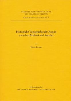 Paperback Historische Topographie Der Region Zwischen Mallawi Und Samalut [German] Book
