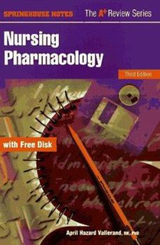 Paperback Springhouse Notes: Nursing Pharmacology [With Windows-Compatible Diskette] Book
