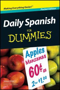Paperback Daily Spanish for Dummies Pocket Edition Book