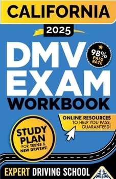 Paperback California DMV Exam Workbook Book