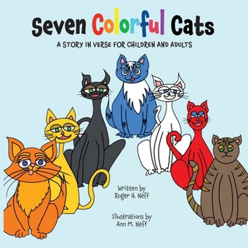 Paperback Seven Colorful Cats Book