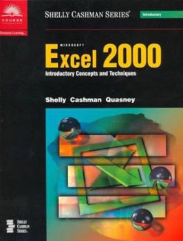 Paperback Microsoft Excel 2000: Introductory Concepts and Techniques Book