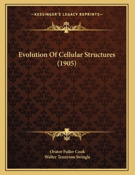 Paperback Evolution Of Cellular Structures (1905) Book